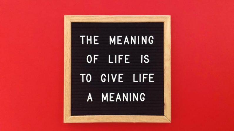 the meaning of life is to give life a meaning life quote life lesson life philosophy meaningful t20 bxj1Np