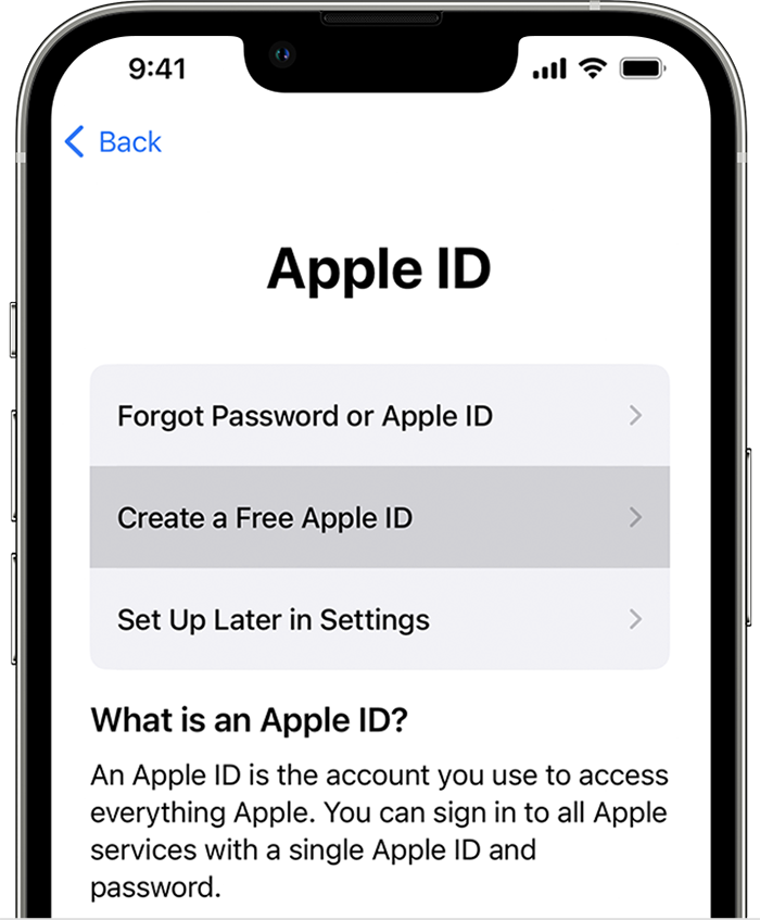 how to create a new apple id 4