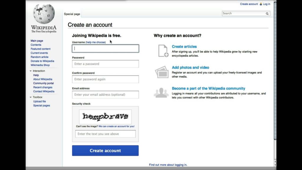 how to create a wiki account 4