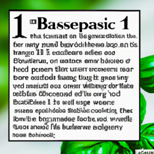 how to harvest fresh basil 1