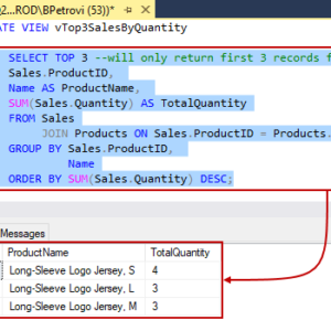 creating a view in sql server 5