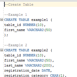 How to Create a Table in Oracle