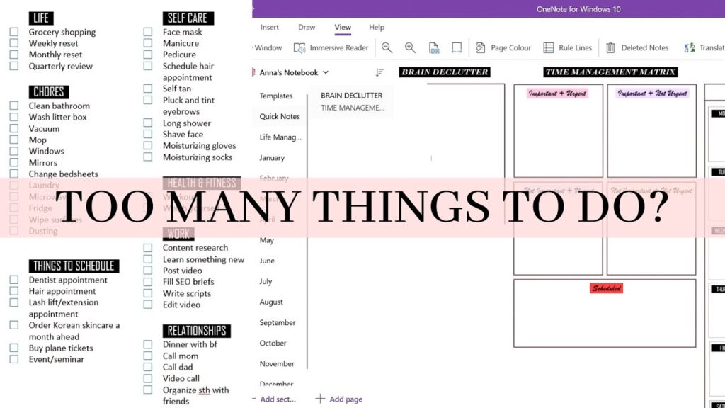 how to create a to do list in onenote 2