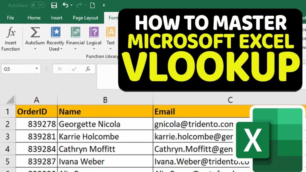 Mastering the VLOOKUP Function